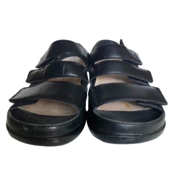 Aravon Kira Sandal Size 7 Black Leather - Picture 4 of 12